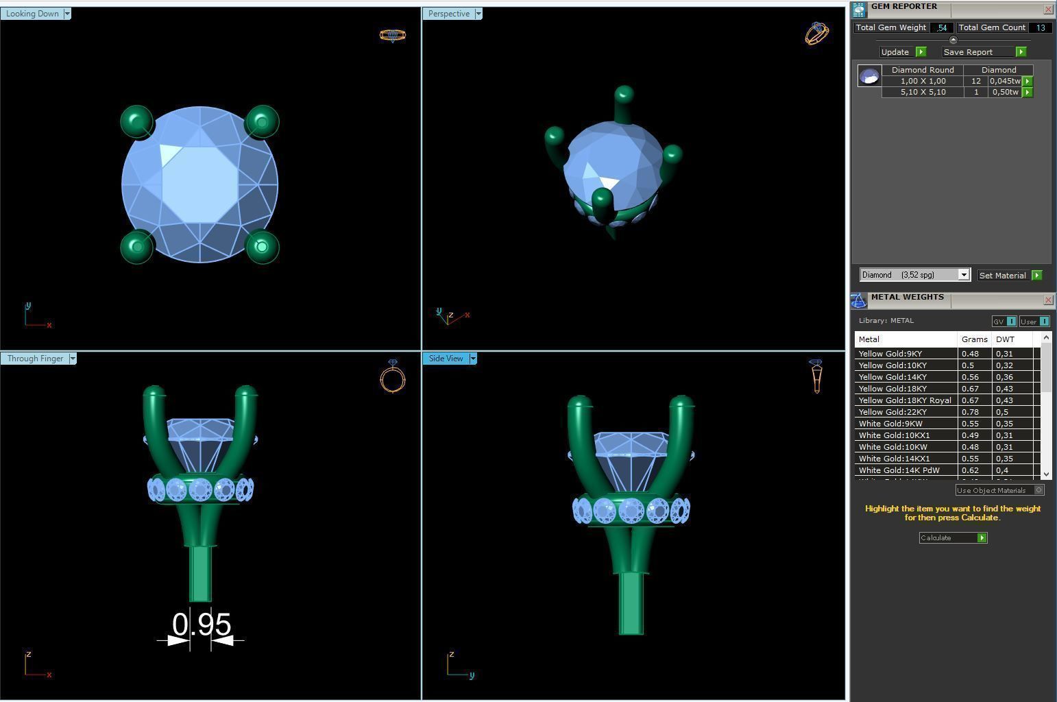 Engagement Ring Constructor 001 3D print model_24