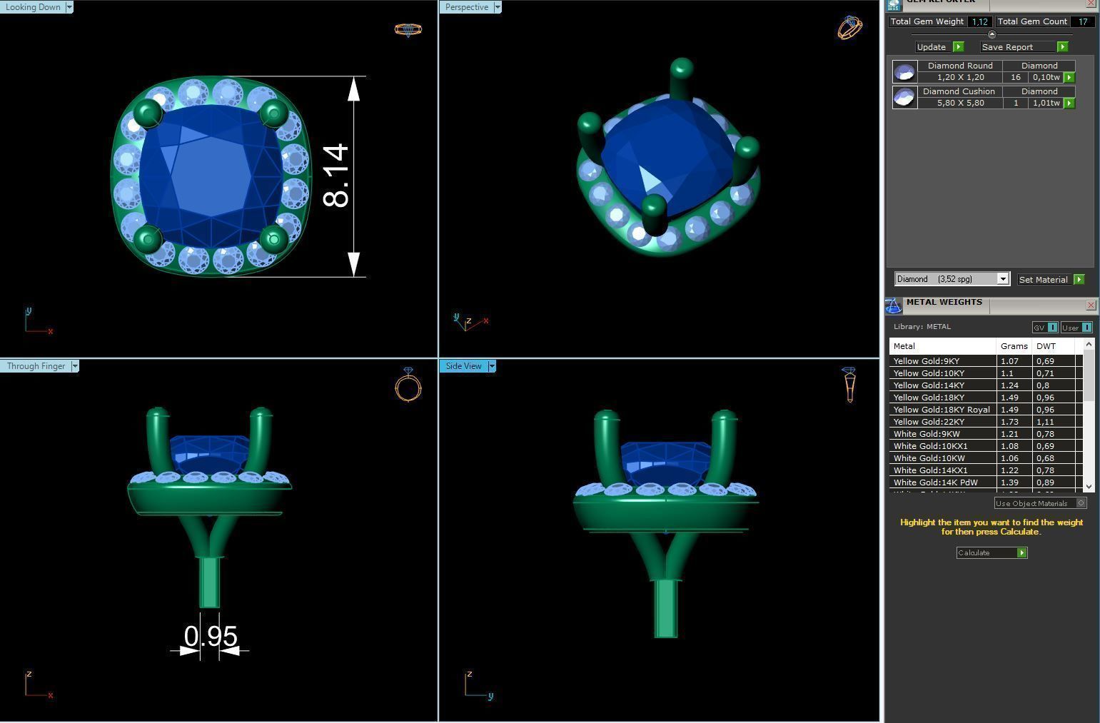 Engagement Ring Constructor 001 3D print model_16