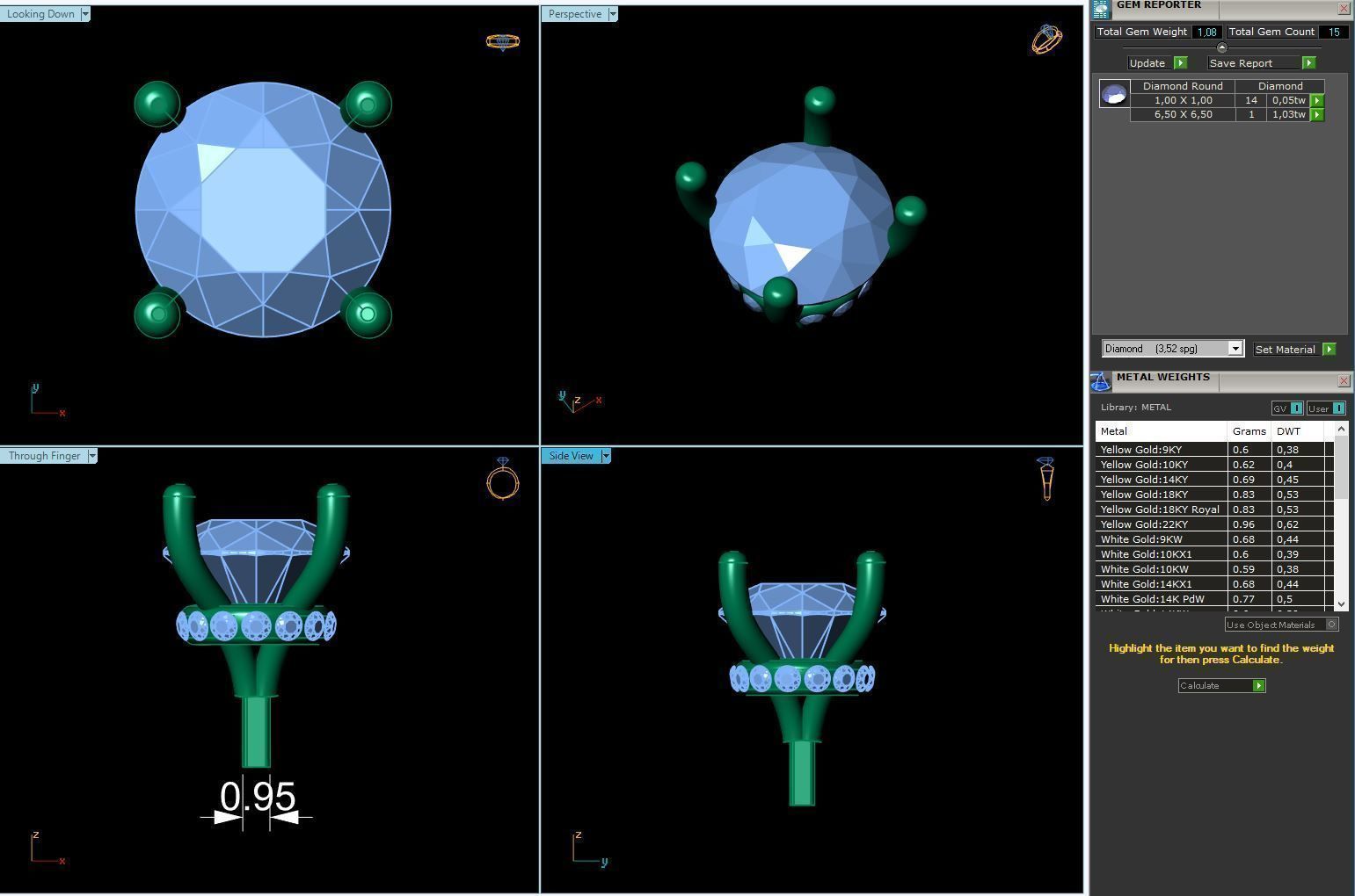 Engagement Ring Constructor 001 3D print model_25