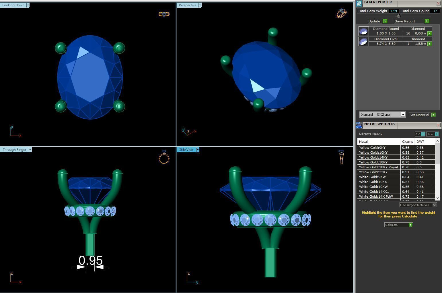 Engagement Ring Constructor 001 3D print model_32