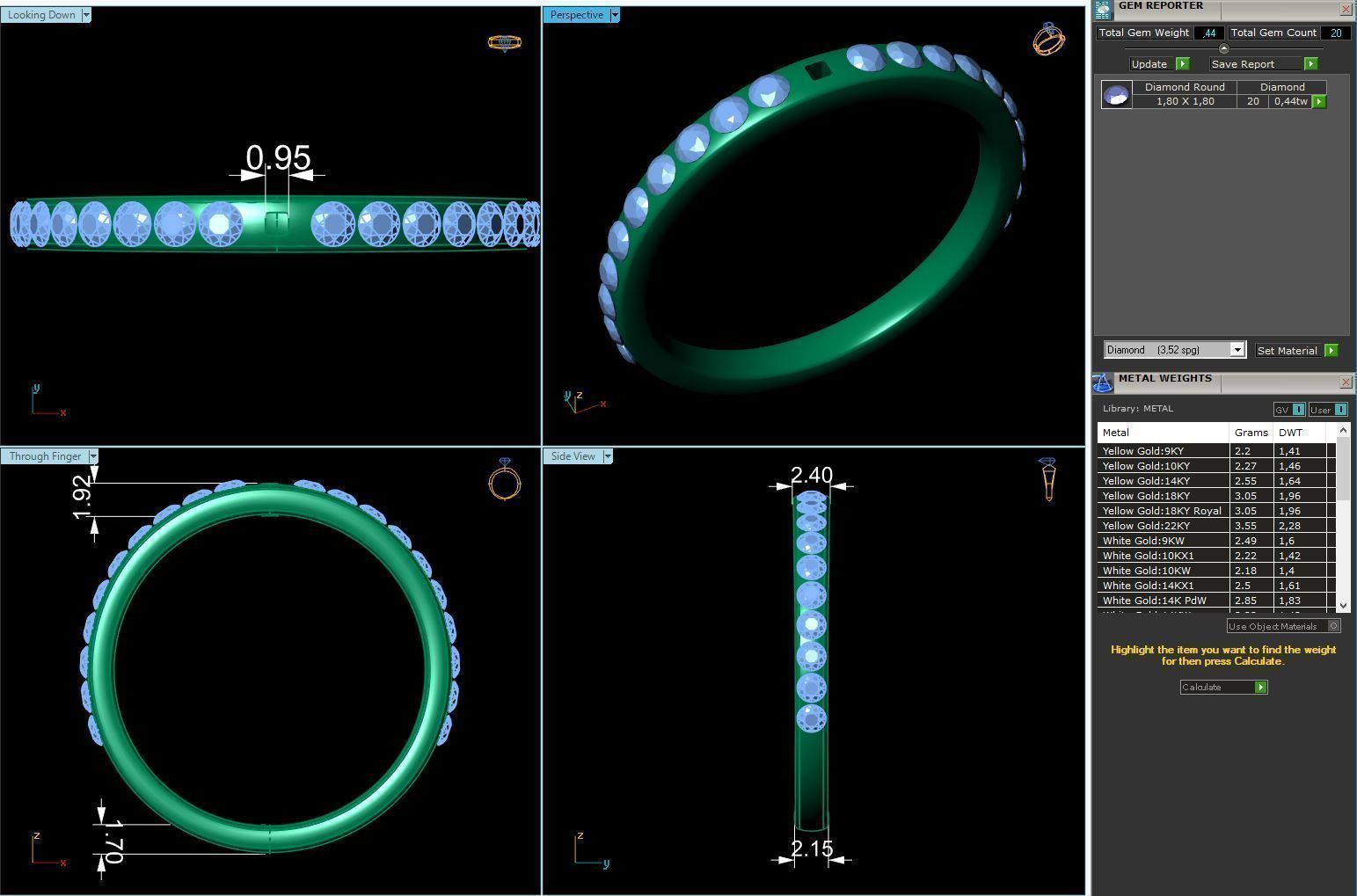 Engagement Ring Constructor 001 3D print model_9