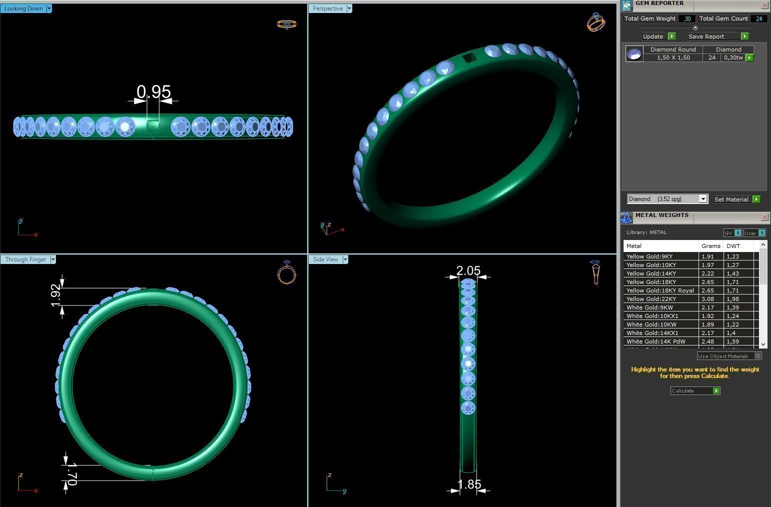 Engagement Ring Constructor 001 3D print model_10