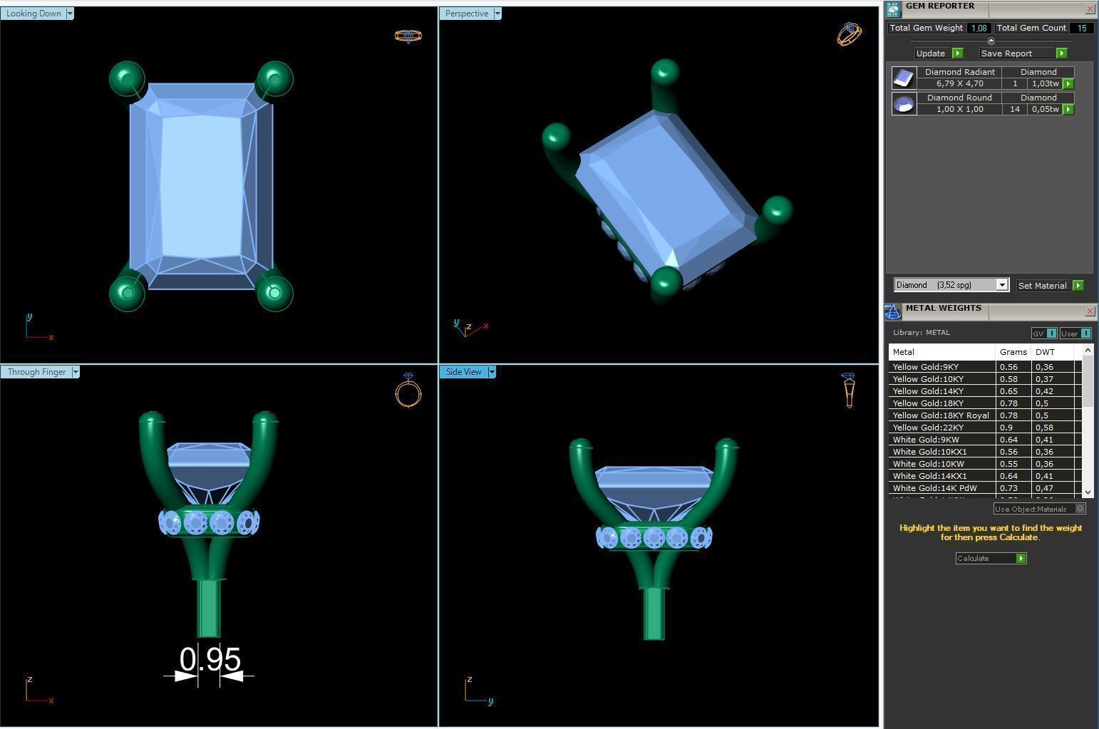 Engagement Ring Constructor 001 3D print model_34
