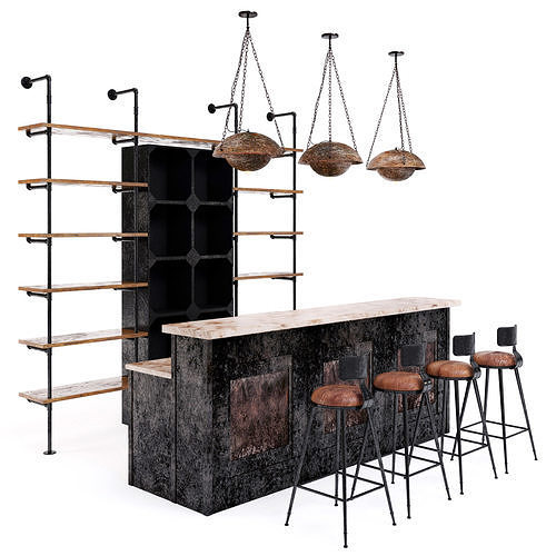 Loft Bar Collection 4 3D model