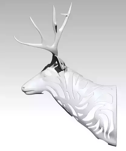 Deer Head Decoration Modern Art  3D print model