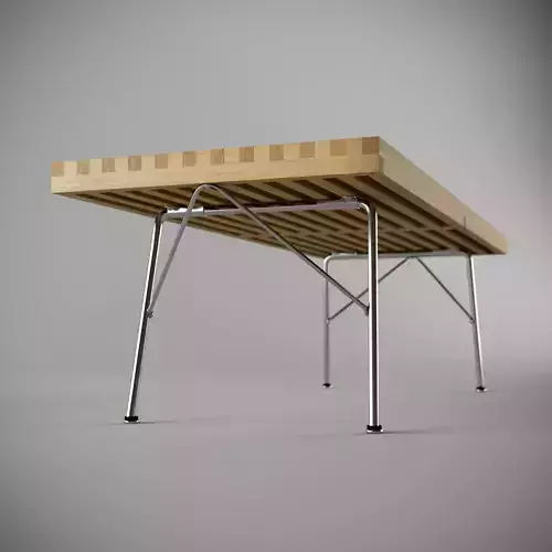 Nelson Platform Bench - Metal Leg