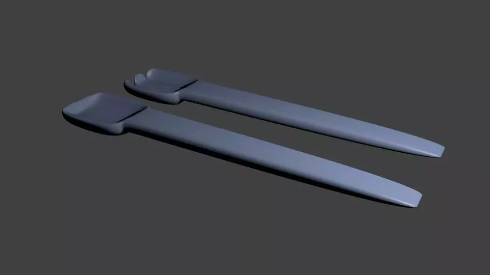 Spoon Fork 3D print model_0