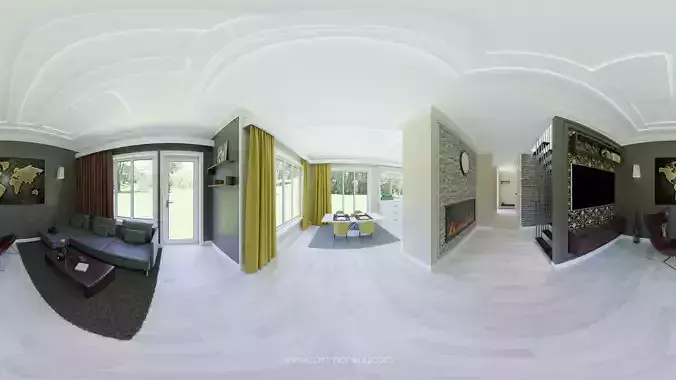 360 degrees interior completed floor plan