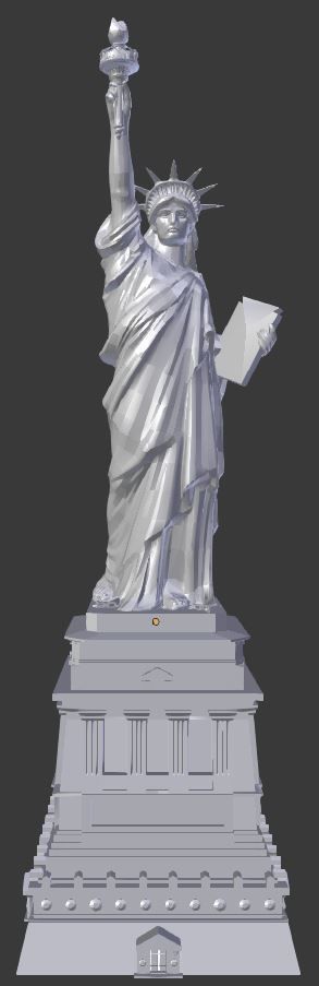 Statue of Liberty Low-poly 3D model_8