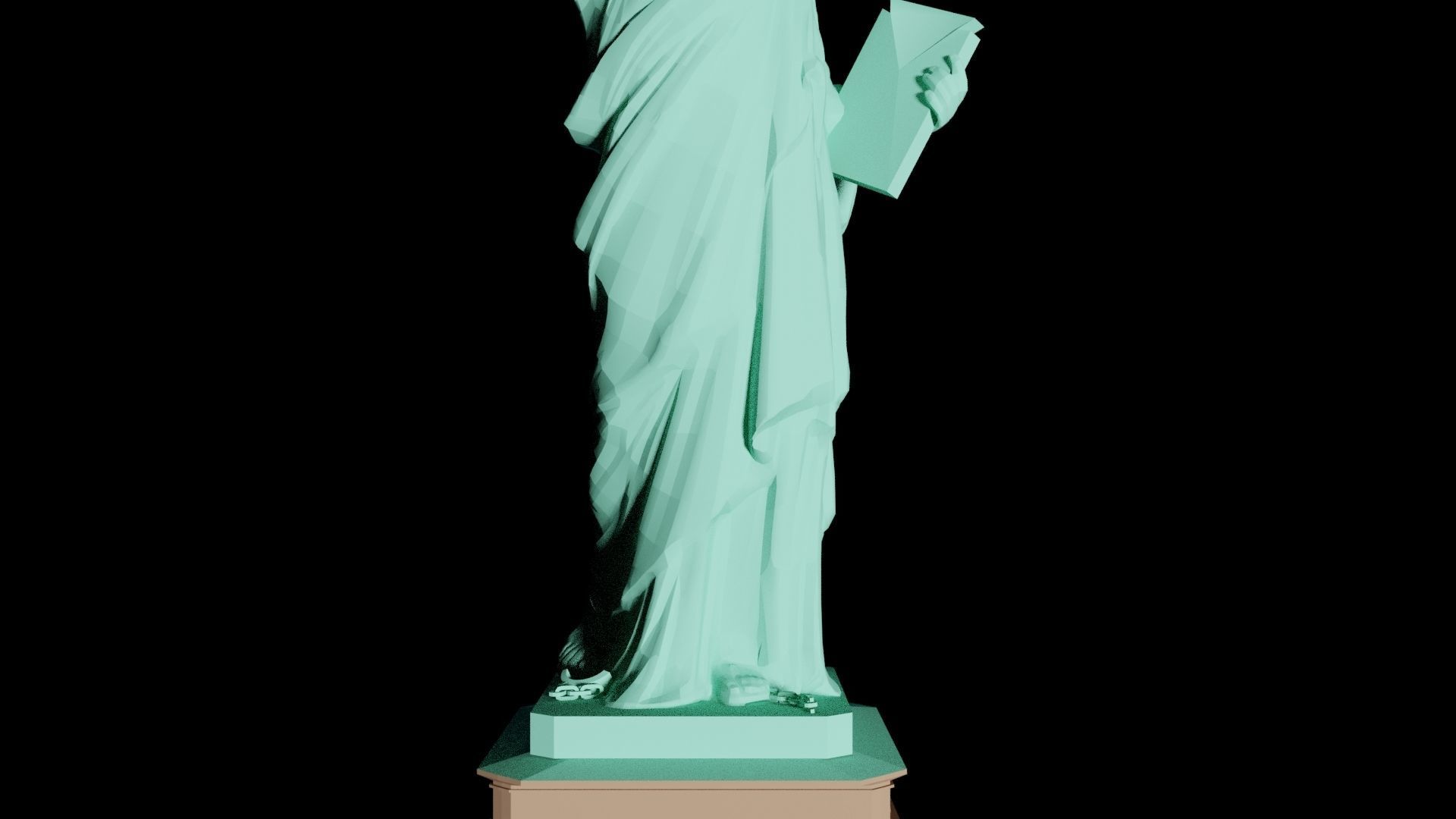 Statue of Liberty Low-poly 3D model_3