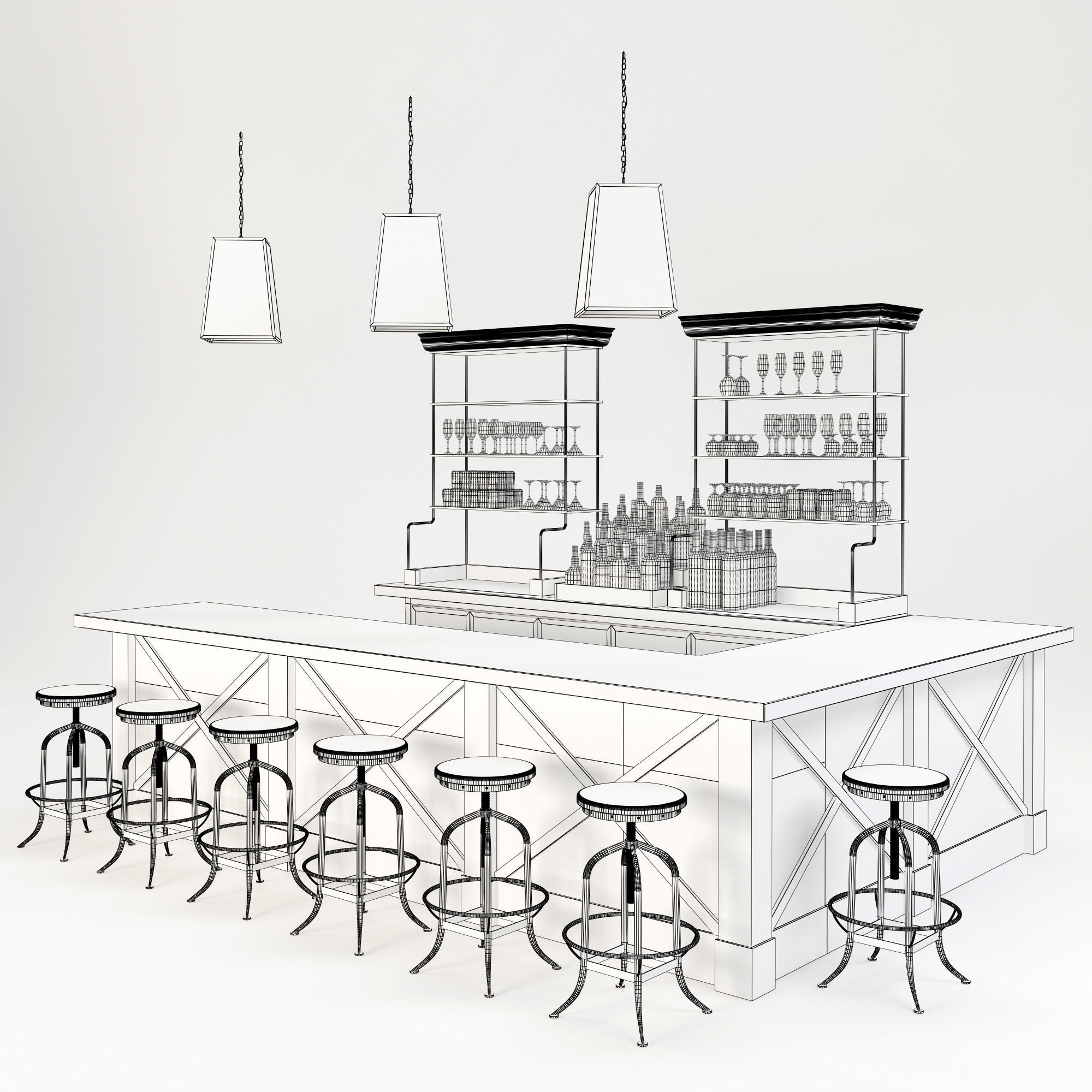 Loft Bar Collection 5 3D model_3