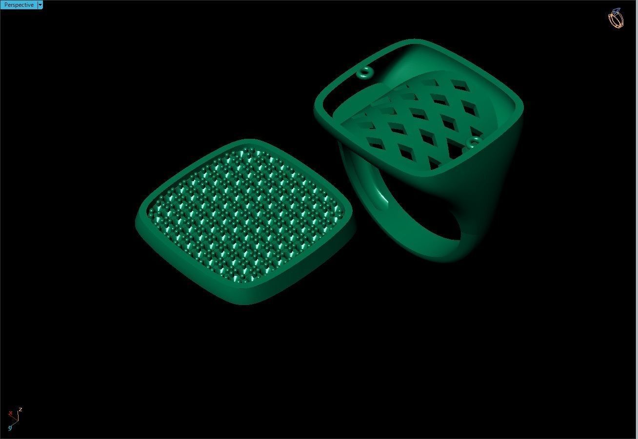 pave wedding ring 3D print model_5