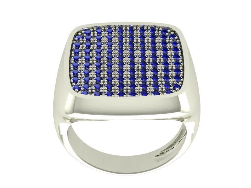 pave wedding ring 3D print model_2