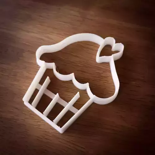 Cupcake Valentines Day CookieCutter