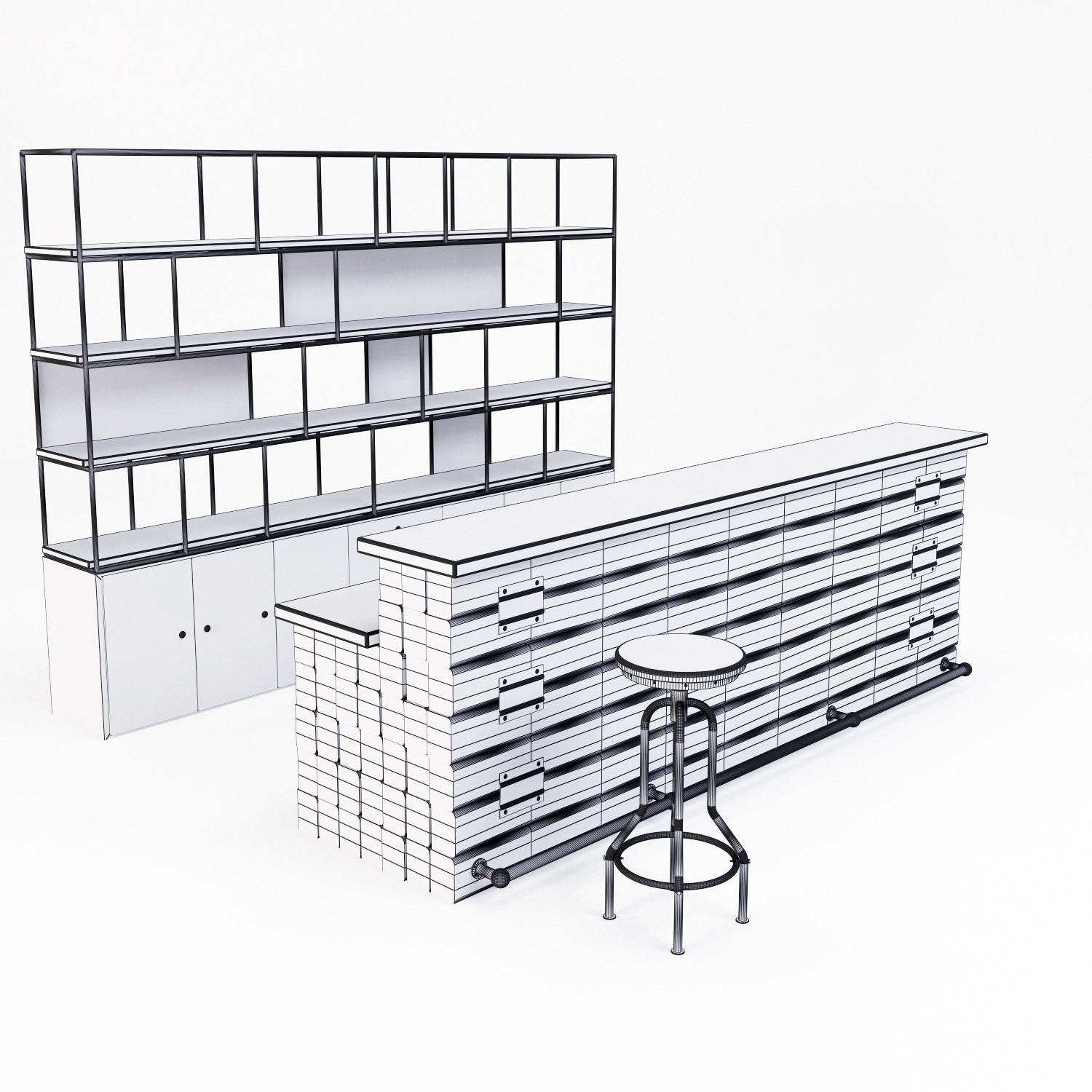 Loft Bar Collection 7 3D model_1