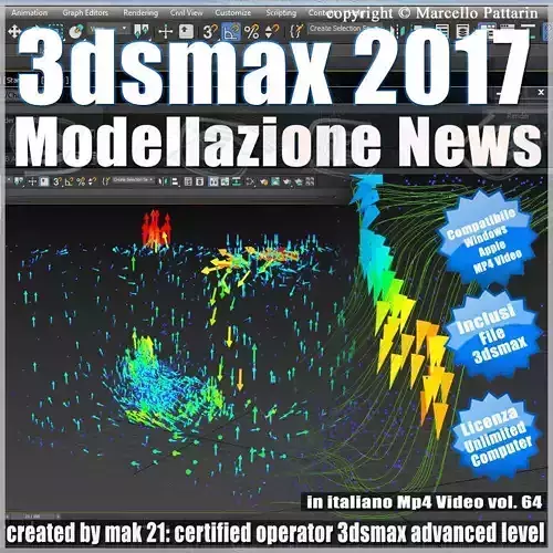 3ds max 2017 Modellazione News vol 64 MP4 3D model