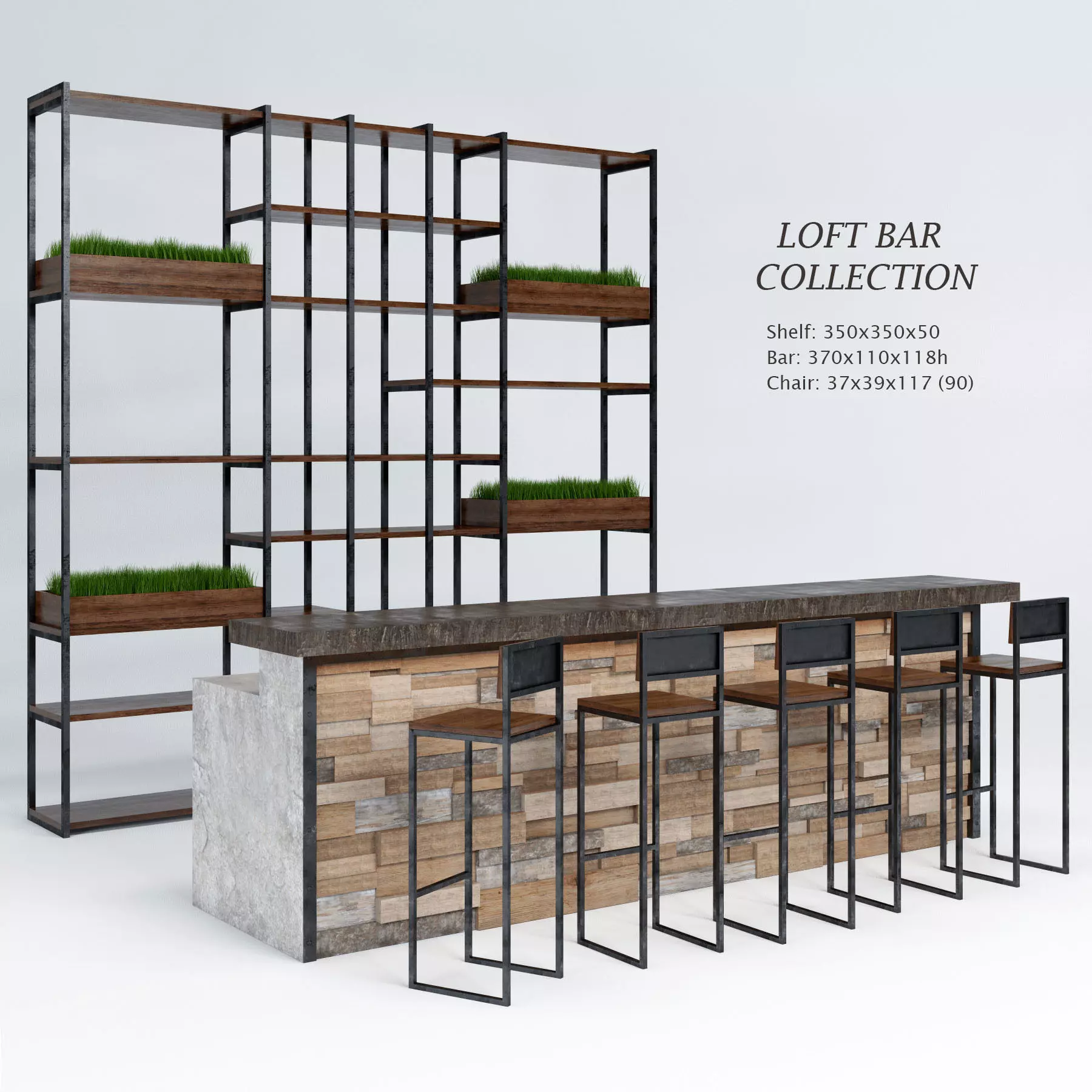 Loft Bar Collection 8 3D model_0