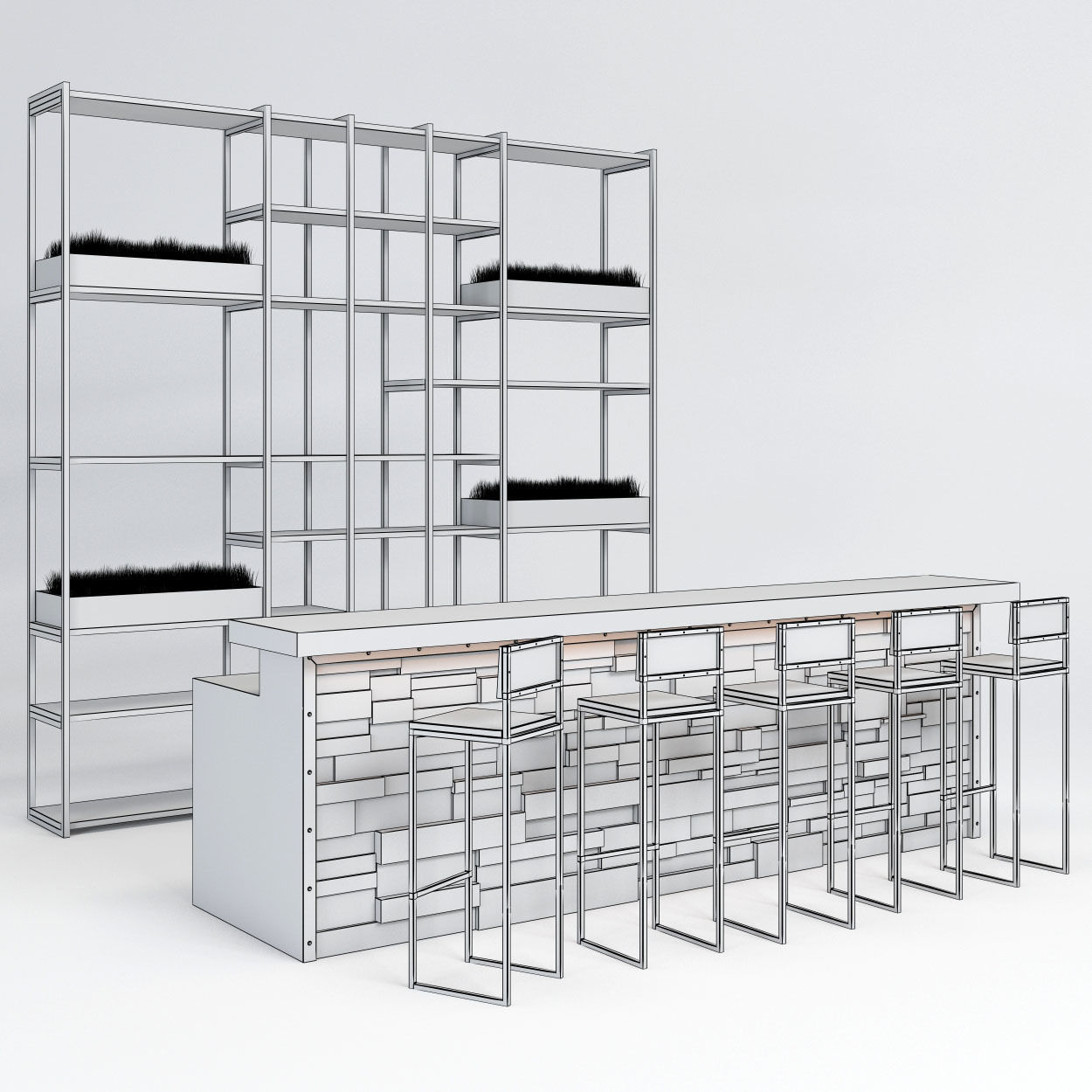 Loft Bar Collection 8 3D model_1