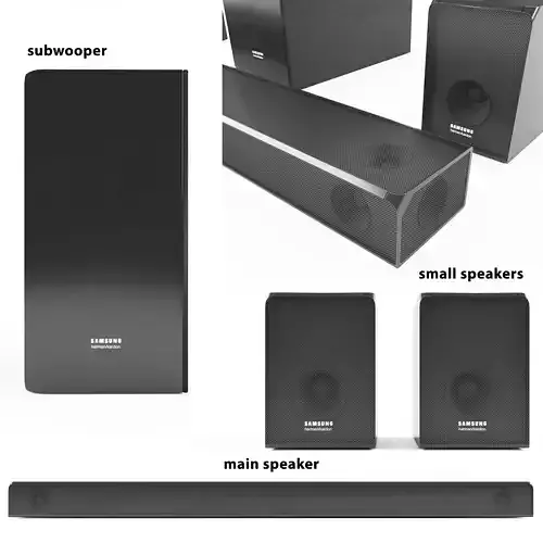 Samsung harman kardon home cinema LOW POLY