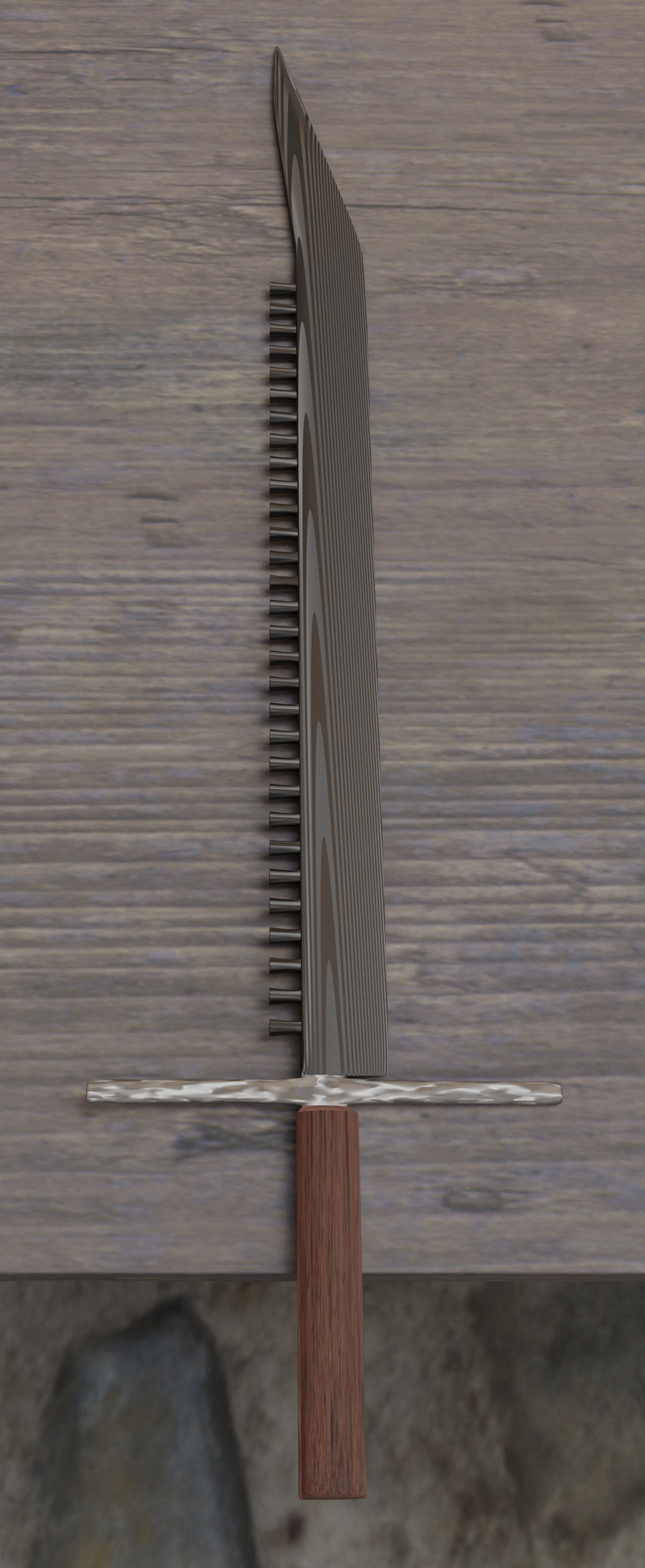 Weapons Bench Low-poly 3D model_6