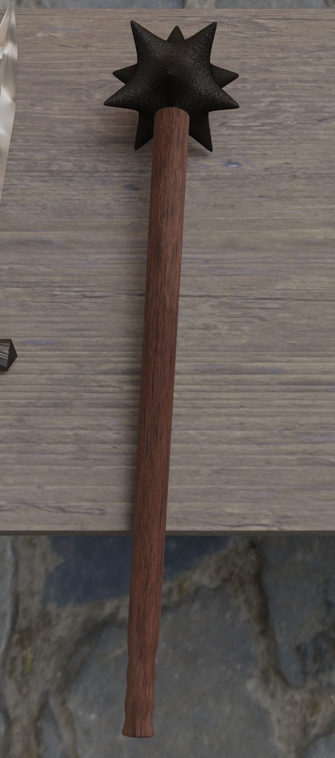 Weapons Bench Low-poly 3D model_2