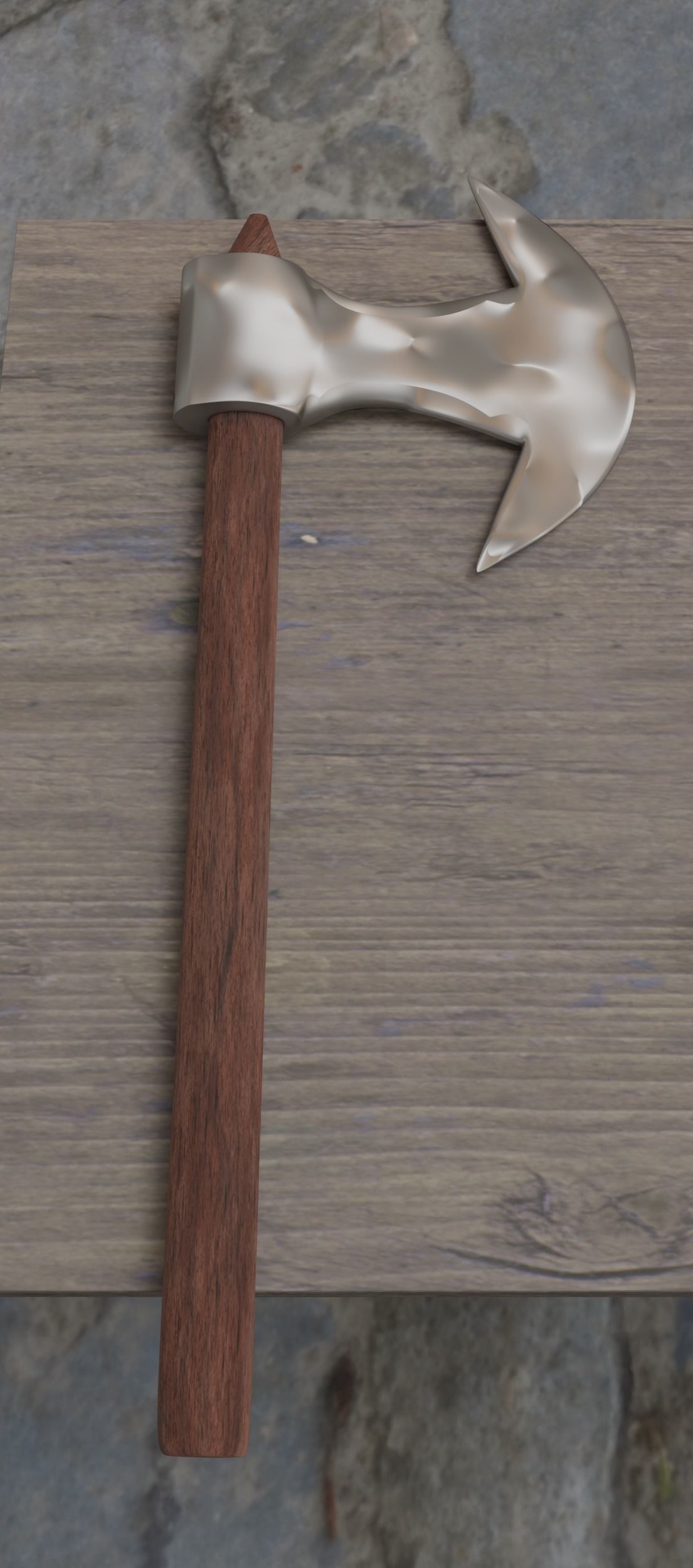 Weapons Bench Low-poly 3D model_1