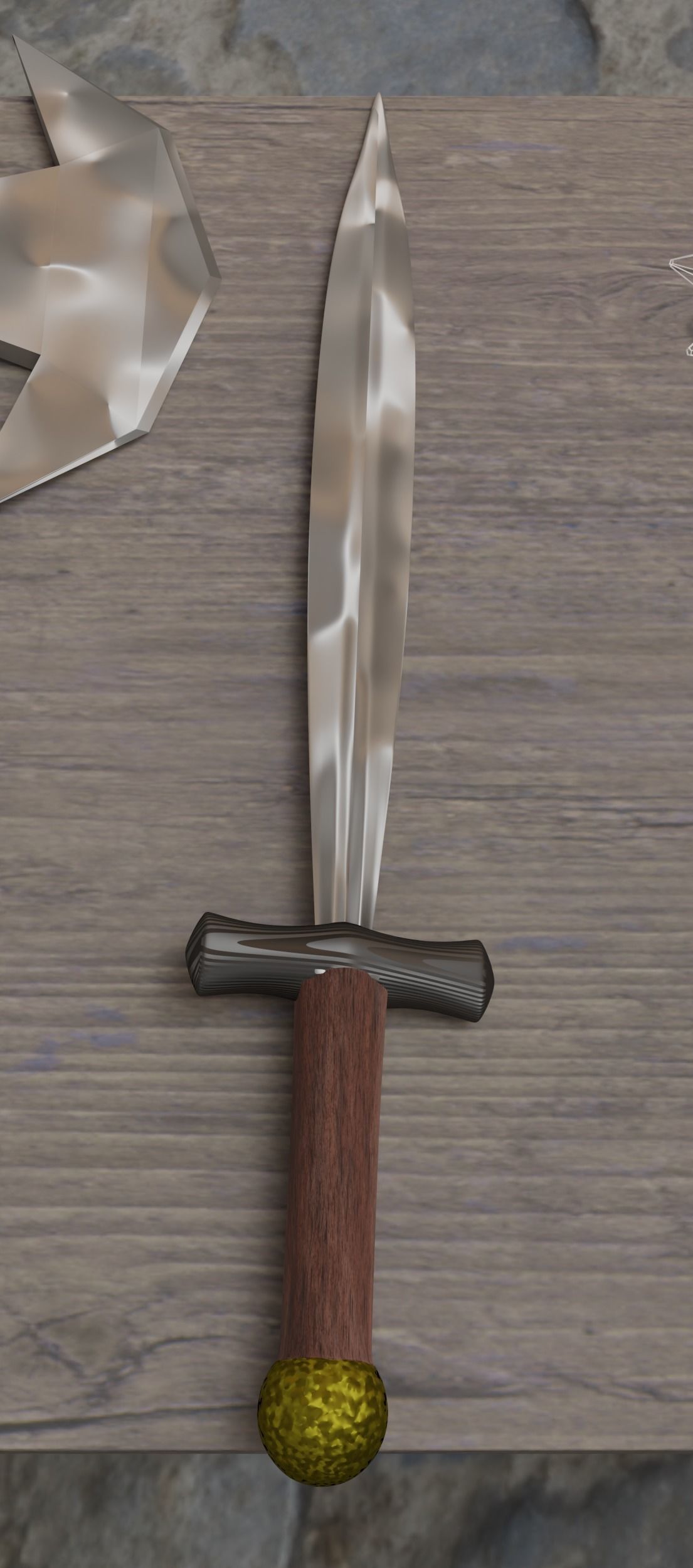 Weapons Bench Low-poly 3D model_3