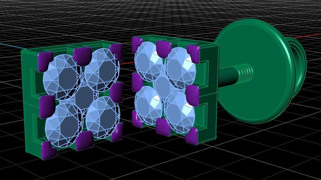 Flower Stud Earrings 3D print model_17