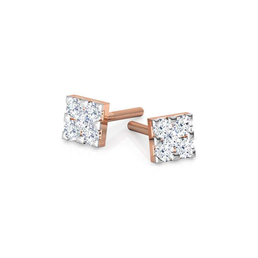 Flower Stud Earrings 3D print model_7