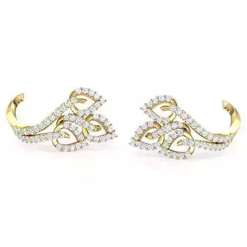 Leaflet Hug Earring  3D print model