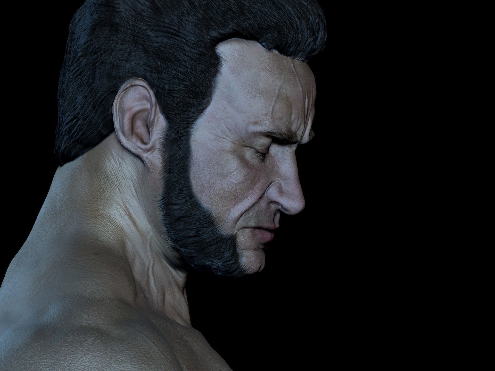 WOLVERINE INMORTAL BY HUGH JACKMAN  3D print model_16