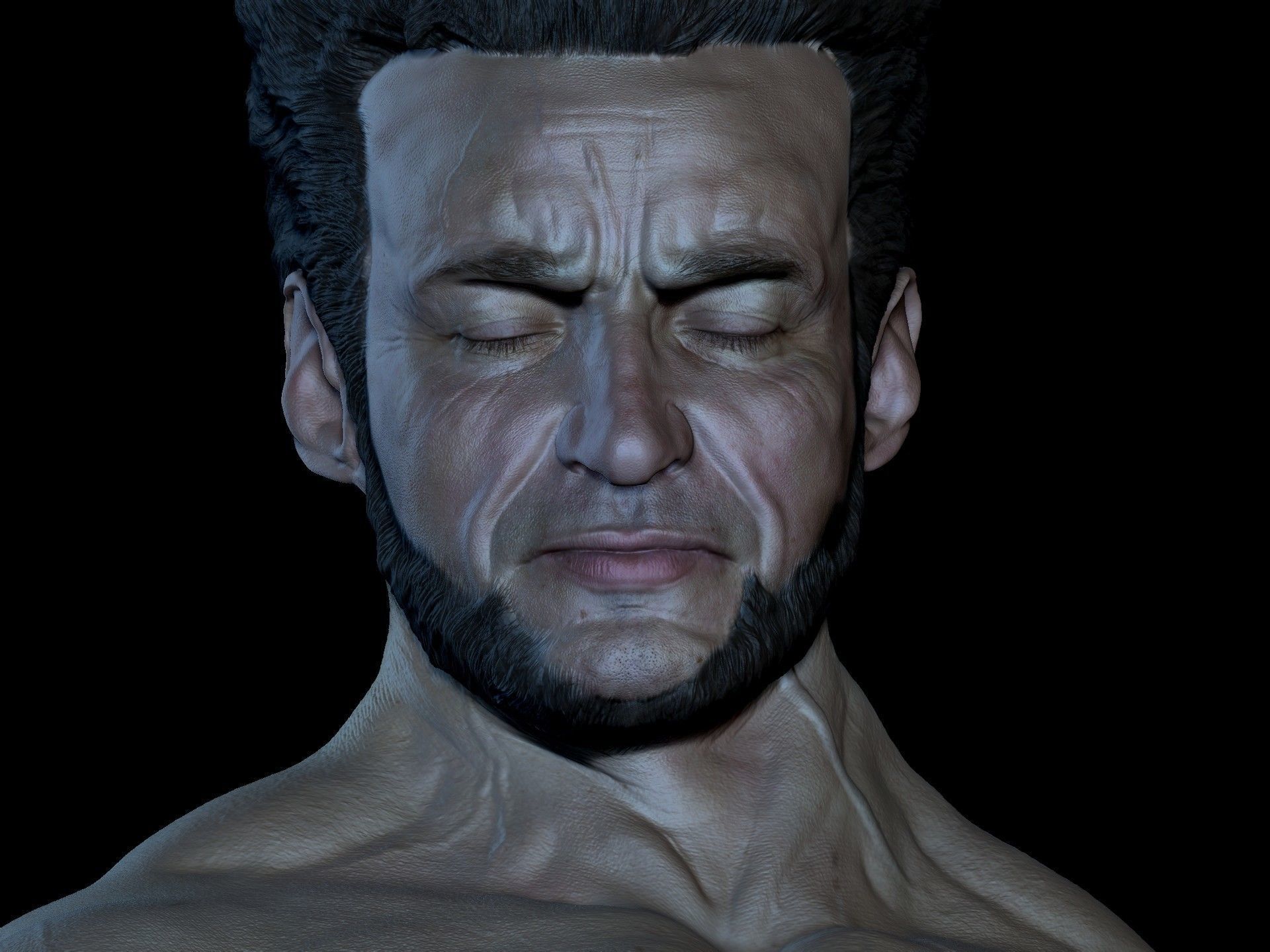 WOLVERINE INMORTAL BY HUGH JACKMAN  3D print model_19