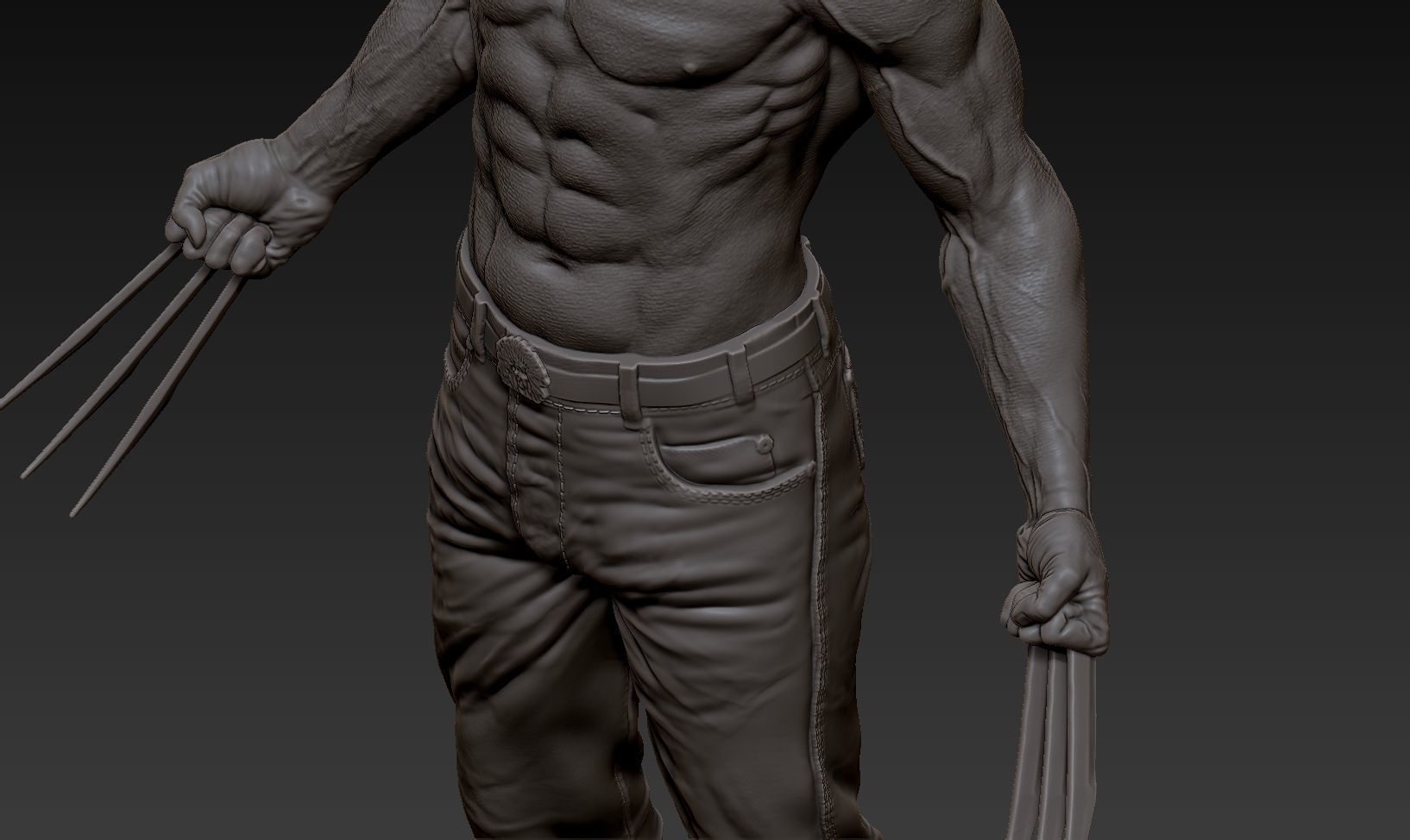 WOLVERINE INMORTAL BY HUGH JACKMAN  3D print model_9
