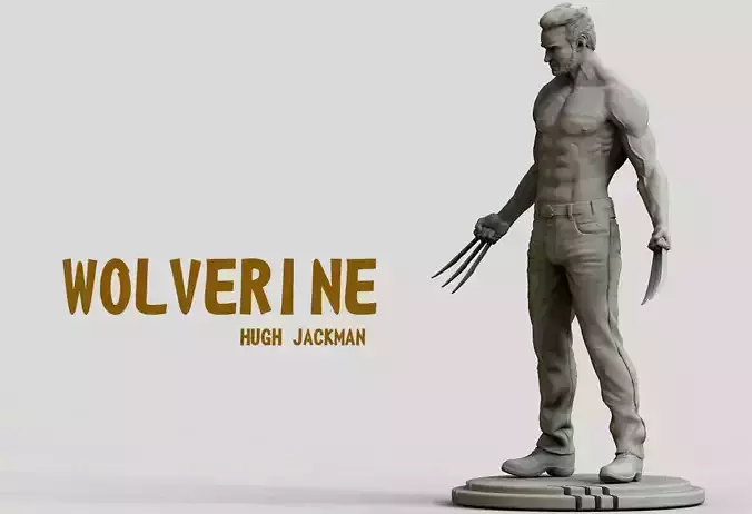 WOLVERINE INMORTAL BY HUGH JACKMAN  3D print model