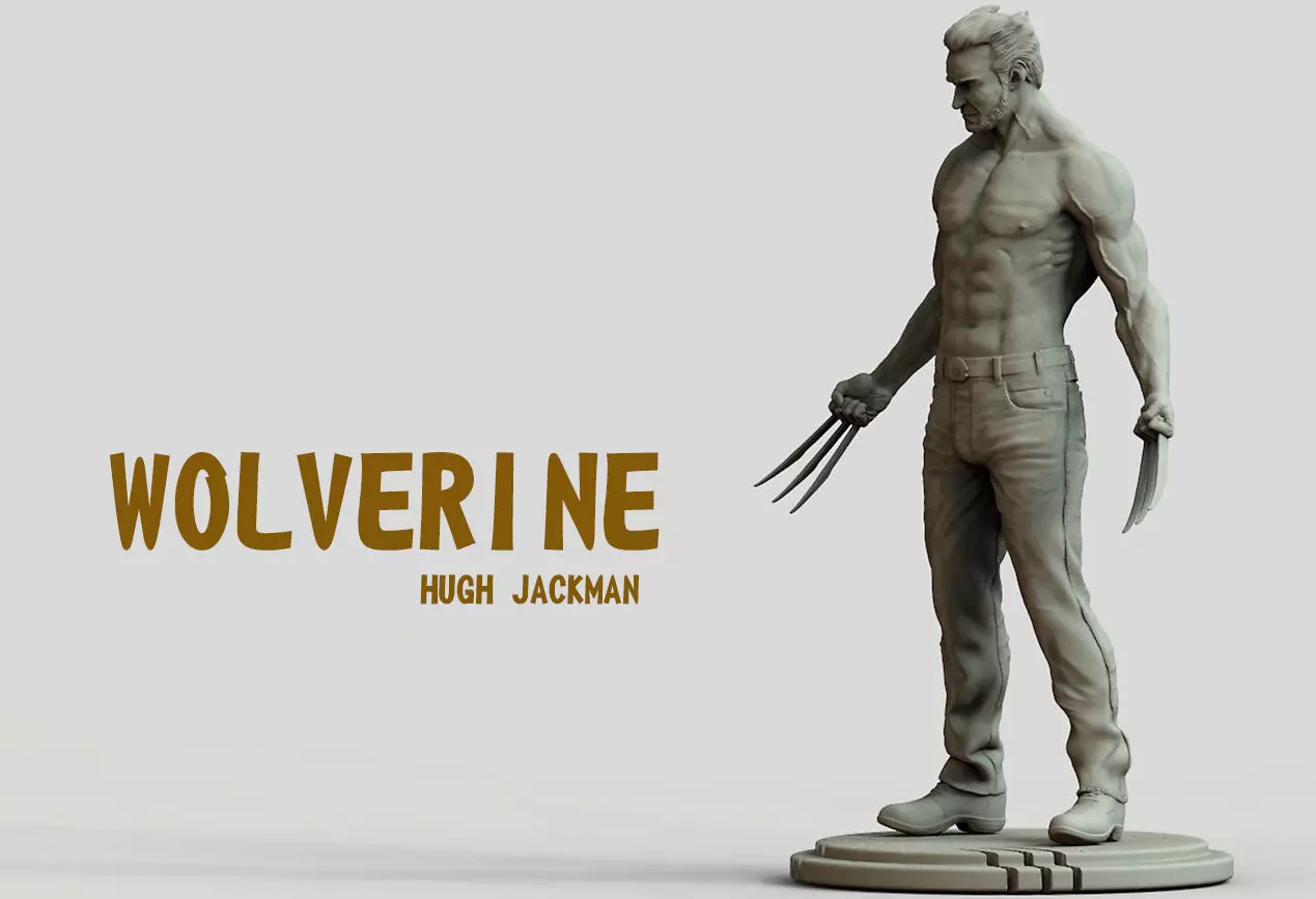 WOLVERINE INMORTAL BY HUGH JACKMAN  3D print model_0