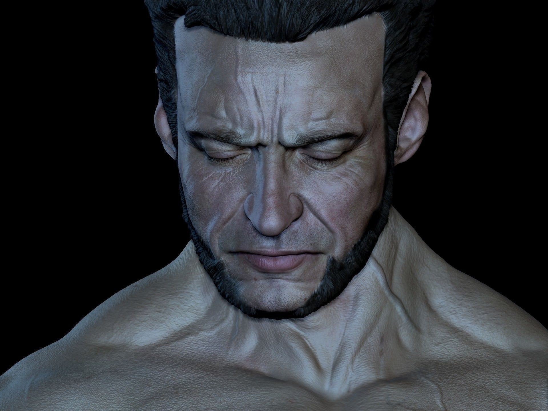 WOLVERINE INMORTAL BY HUGH JACKMAN  3D print model_17