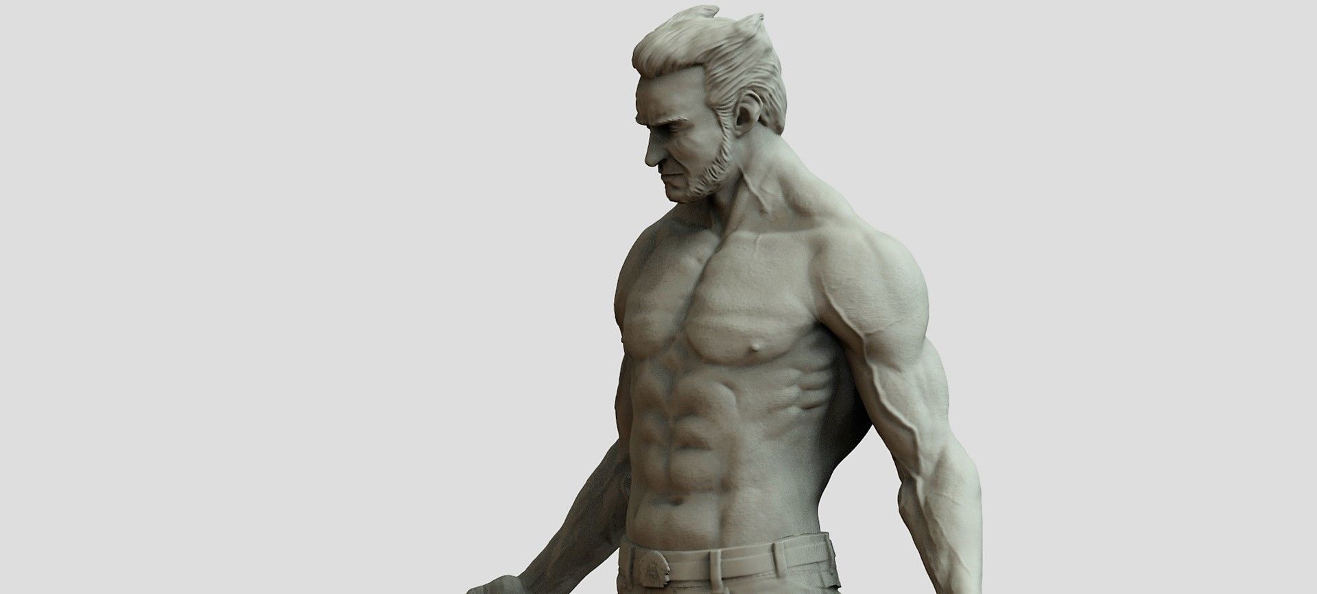 WOLVERINE INMORTAL BY HUGH JACKMAN  3D print model_1