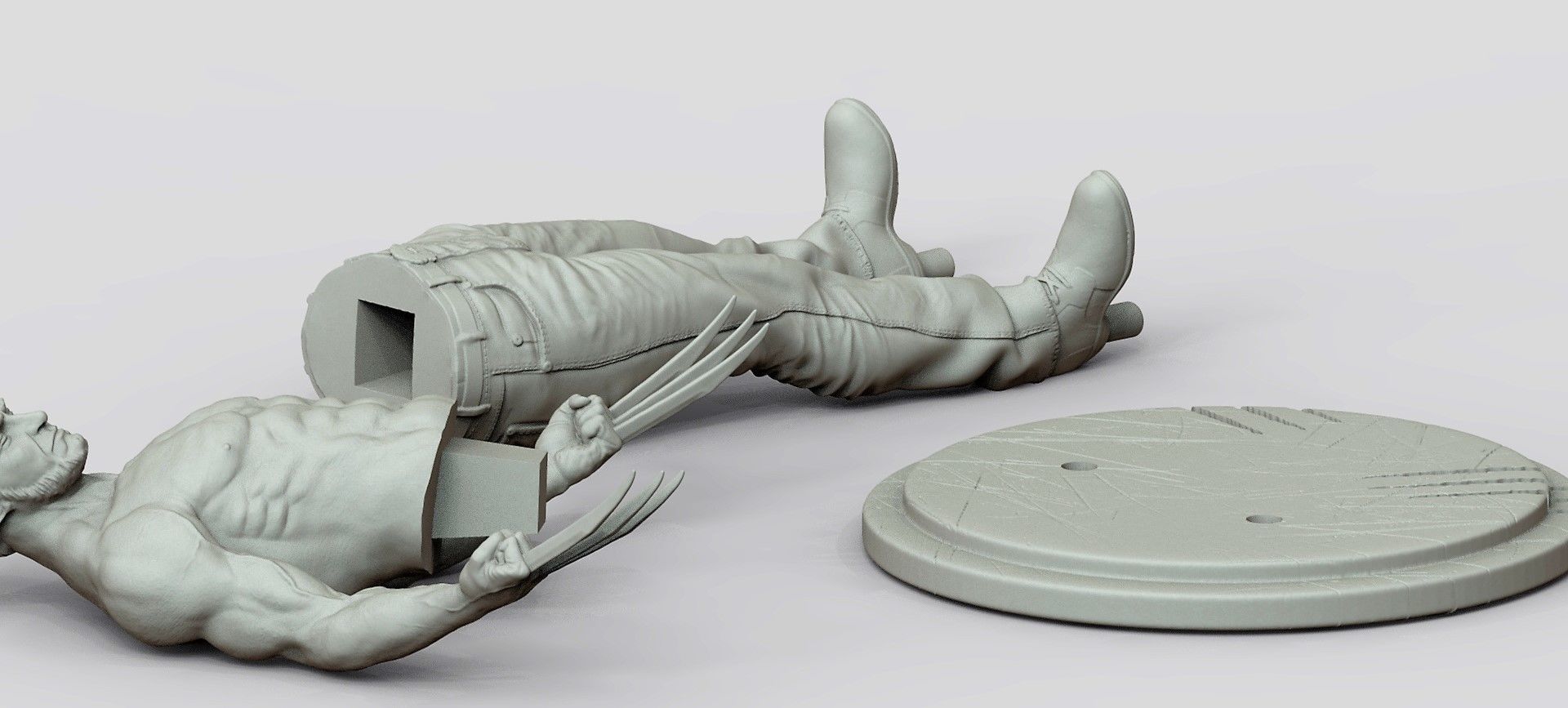 WOLVERINE INMORTAL BY HUGH JACKMAN  3D print model_3