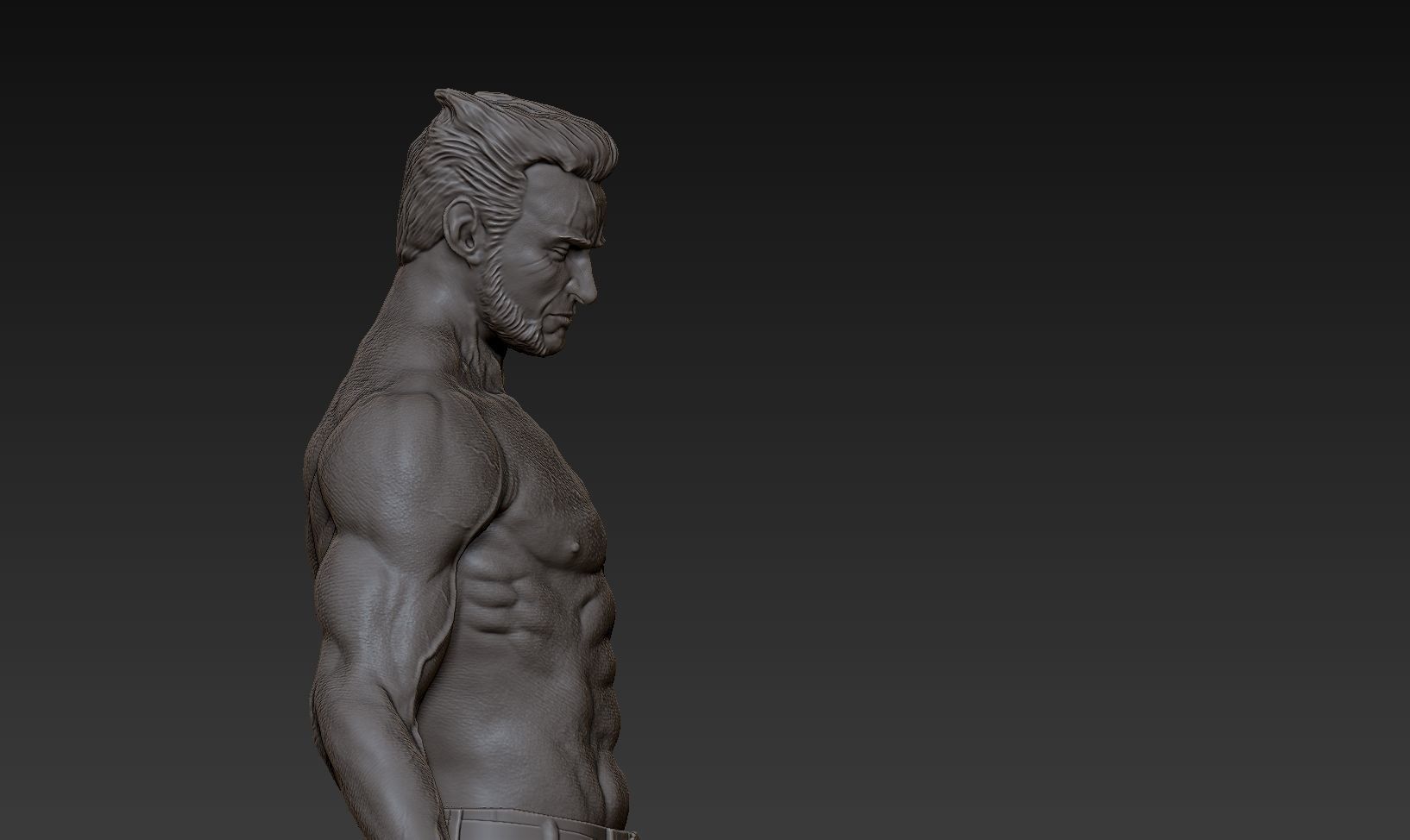 WOLVERINE INMORTAL BY HUGH JACKMAN  3D print model_7