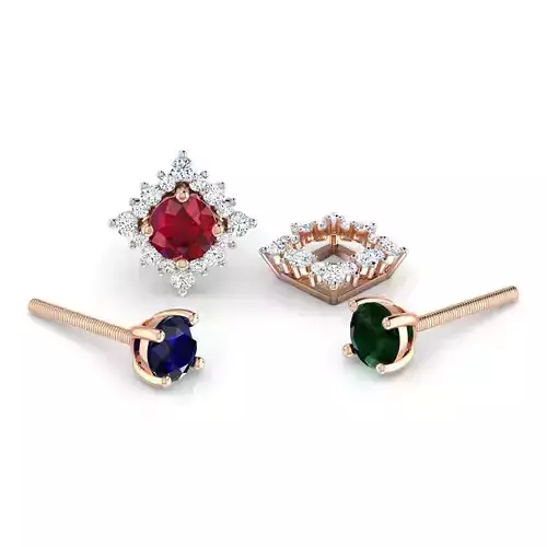 Multi-Style Stud Earring