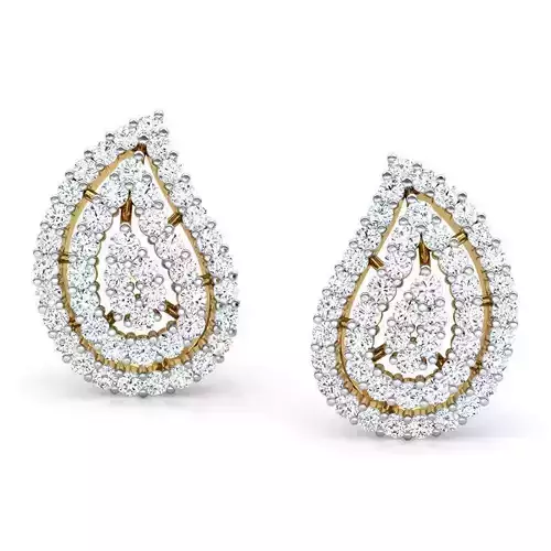 Pretty Paisley Stud Earring