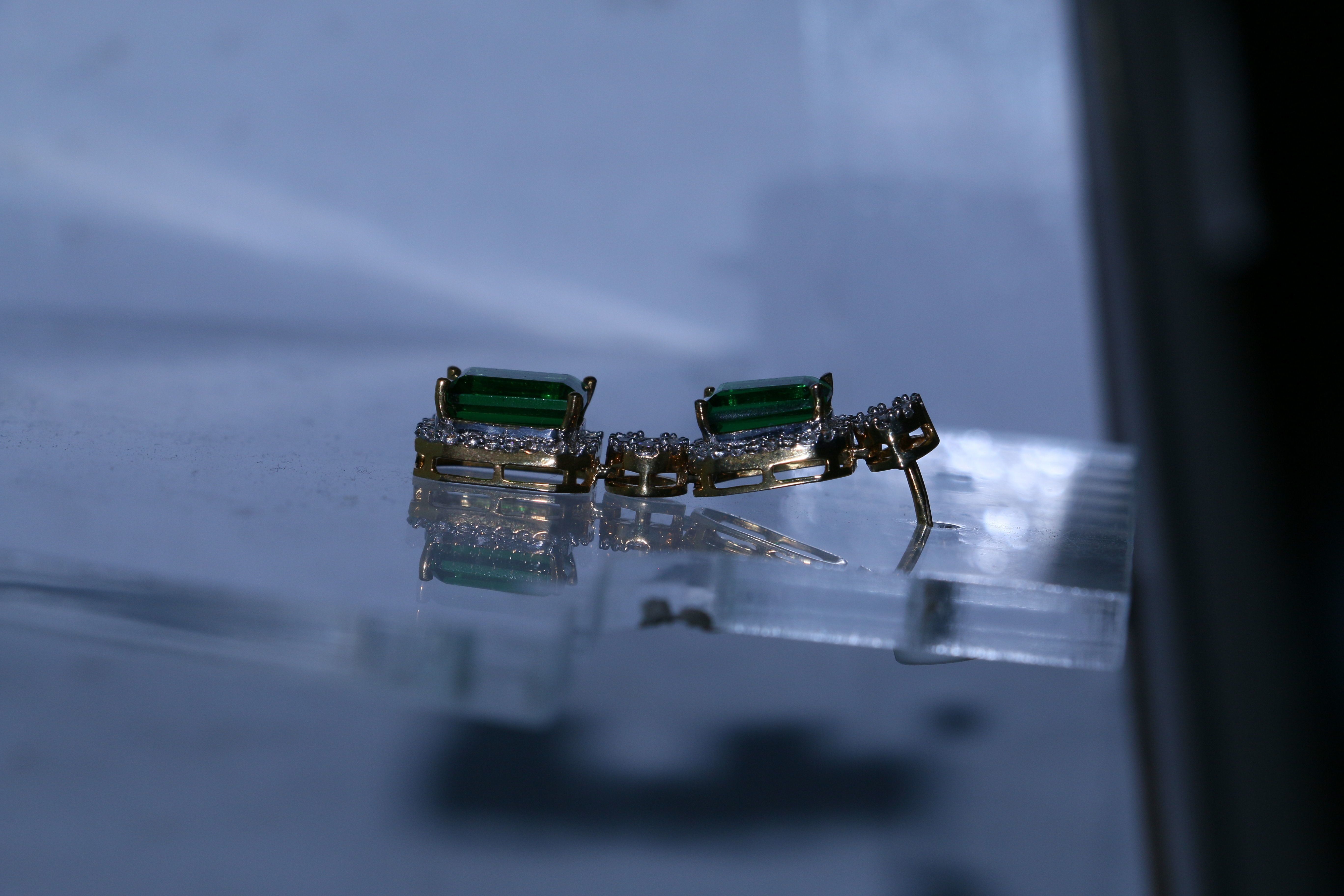 Quad and Cluster Drop Earring 3D print model_12