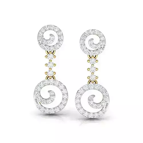 Salient Swirl Drop Earring