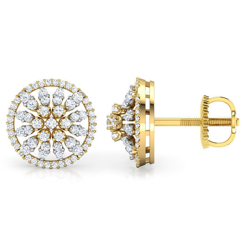 Scatter Strew Stud Earring 3D print model_3