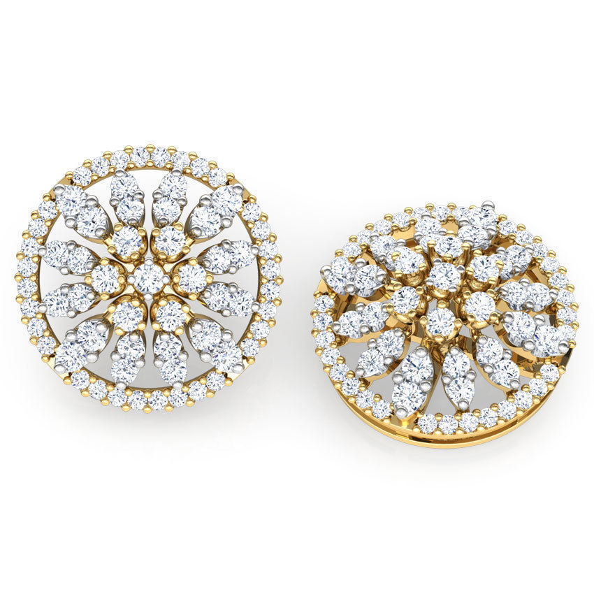 Scatter Strew Stud Earring 3D print model_2