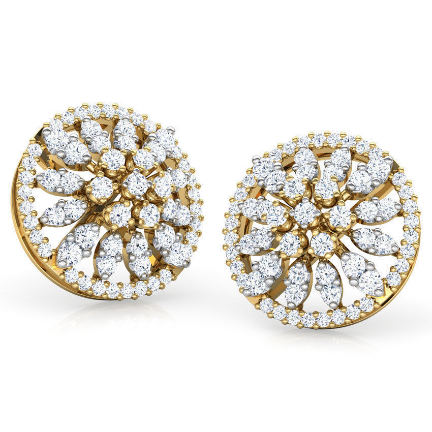 Scatter Strew Stud Earring 3D print model_1