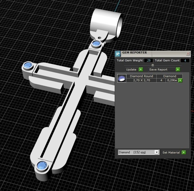 Cross with jesus and enamel 3D print model_4