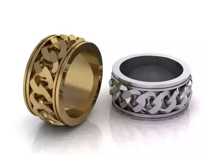 fashion rings 03 3D print model