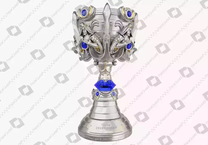 League of Legends Summoners Cup Trophy 3D Model 3D model