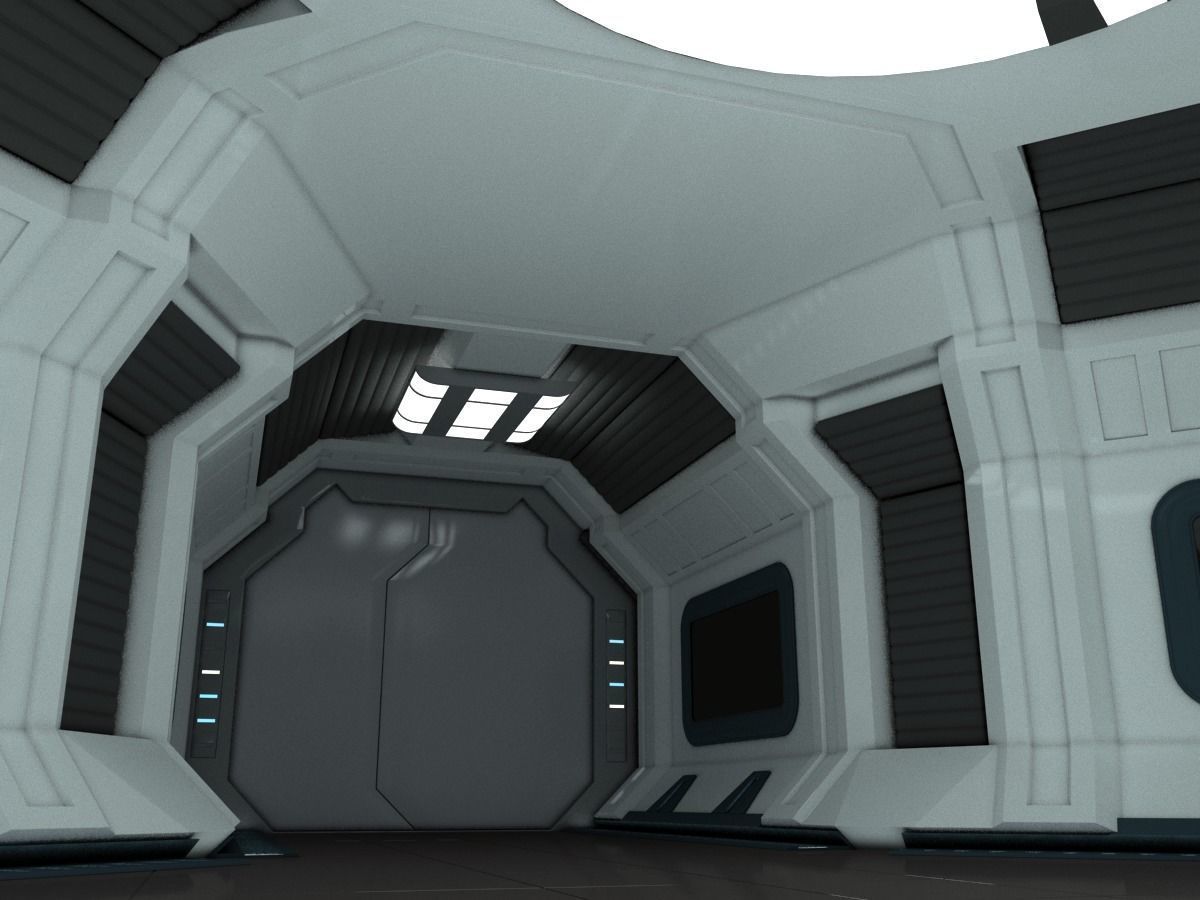 Modular Spaceship Interior 3D model_4